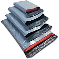 Diamond Packaging - Paquete de bolsas para envíos por correo- 100 unidades- surtido- color gris